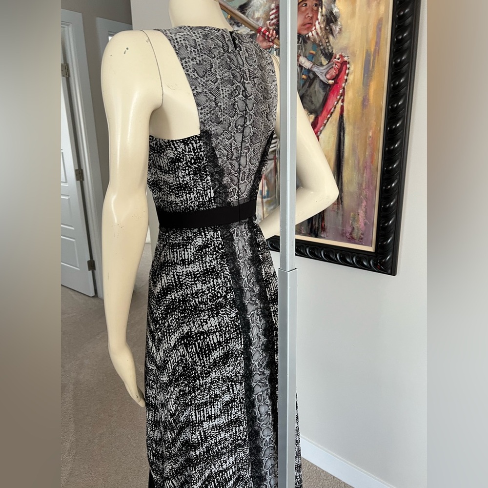 NEW BCBGMaxAzria “Sienna” Black & Gray High-Low Dress – Size 0 - Picture 9 of 16